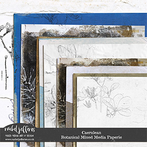 Caerulean: Botanical Mixed Media Paperie by Rachel Jefferies