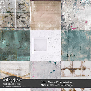 Give Yourself Permission | Misc Mixed Media Paperie by Rachel Jefferies