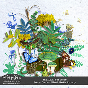 In a Land Far Away | Secret Garden Mixed Media Artistry by Rachel Jefferies