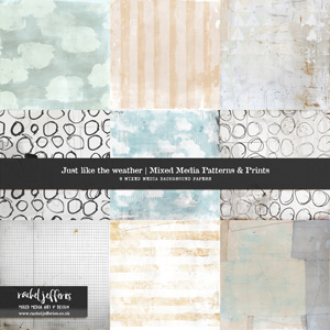 Just like the Weather | Mixed Media Patterns and Prints by Rachel Jefferies
