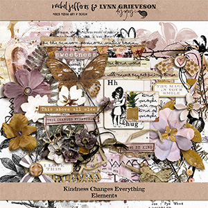 Kindness Changes Everything - Mixed Media Pocket Scrapbooking Journal Cards  by Lynn Grieveson and Rachel Jefferies