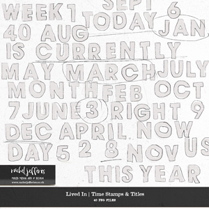 Lived In | Time Stamps & Titles by Rachel Jefferies