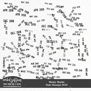 Messy Marks: Date Stamps 2018 by Rachel Jefferies