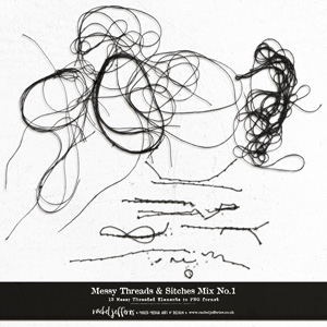 Messy Threads & Stitches Mix No.1 by Rachel Jefferies