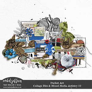 Pocket Art | Collage Bits and Mixed Media Artistry 12 by Rachel Jefferies