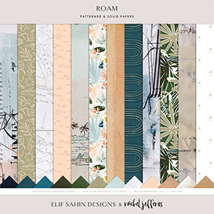 Roam | Patterned and Solid Papers by Rachel Jefferies & Elif Sahin Designs