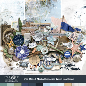 The Mixed Media Signature Kits: Sea Spray by Rachel Jefferies