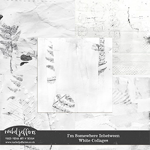 I'm Somewhere Inbetween | White Collages by Rachel Jefferies