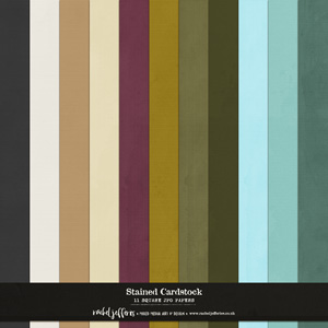 Stained Cardstock by Rachel Jefferies
