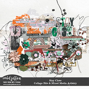 Stay Close | Collage Bits and Mixed Media Artistry by Rachel Jefferies
