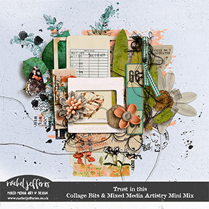 Trust In This | Collage Bits & Mixed Media Artistry Mini Mix by Rachel Jefferies