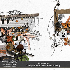 Zinnwaldite | Collage Bits & Mixed Media Artistry by Rachel Jefferies