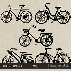 Brush Set: Bicycles 1