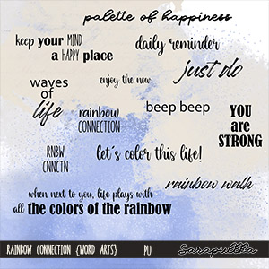 Rainbow Connection Word Art