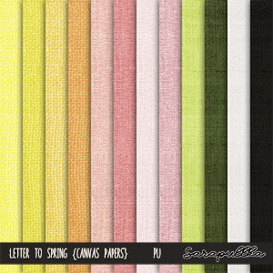 Letter To Spring Canvas Papers