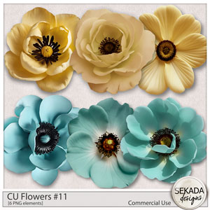 CU Flowers #11 by Sekada Designs