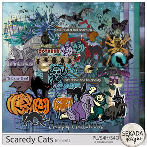 Scaredy Cats Mini Kit by Sekada Designs