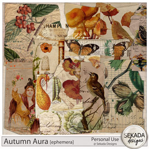 Autumn Aura Ephemera by Sekada Designs  