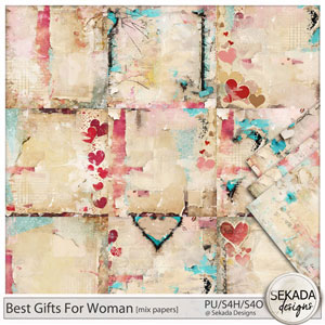 Best Gifts For Woman Mix Papers by Sekada Designs
