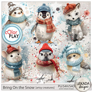 Bring on the Snow Artsy Creatures by Sekada Designs