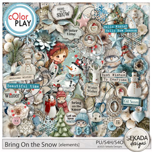 Bring on the Snow Elements by Sekada Designs