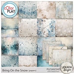 Bring on the Snow Papers by Sekada Designs