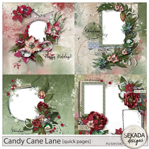 Candy Cane Lane Quick Pages by Sekada Designs