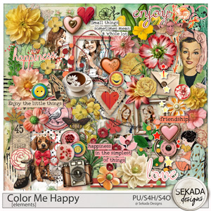 Color Me Happy Elements by Sekada Designs