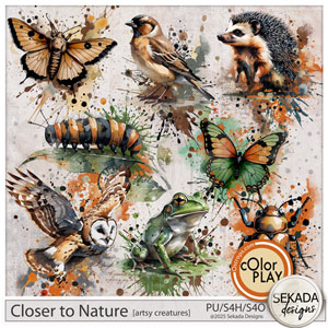 Closer to Nature Artsy Creatures by Sekada Designs  