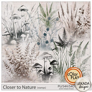 Closer to Nature Stamps by Sekada Designs
