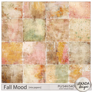 Fall Mood Mix Papers by Sekada Designs