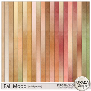 Fall Mood Solid Papers by Sekada Designs