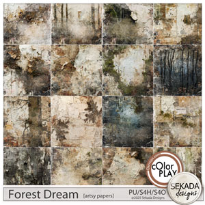 Forest Dream Artsy Papers by Sekada Designs 