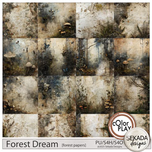 Forest Dream Forest Papers by Sekada Designs