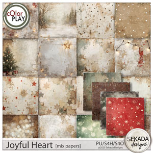 Joyful Heart Mix Papers by Sekada Designs 