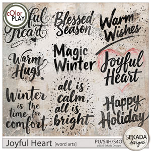 Joyful Heart Word Arts by Sekada Designs