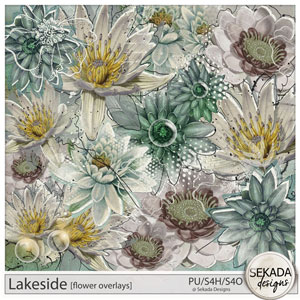 Lakeside Flower Overlays by Sekada Designs