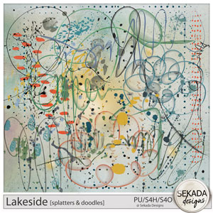 Lakeside Splatters & Doodles by Sekada Designs 