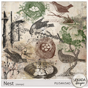 Nest Stamps by Sekada Designs