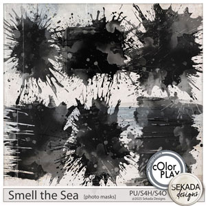Smell the Sea Photo Masks by Sekada Designs
