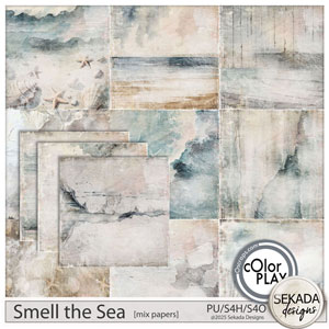 Smell the Sea Mix Papers by Sekada Designs