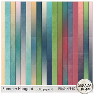 Summer Hangout Solid Papers by Sekada Designs