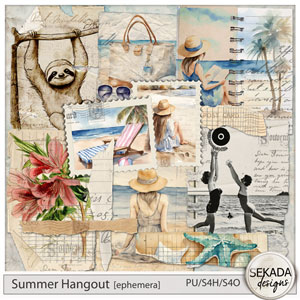 Summer Hangout Ephemera by Sekada Designs