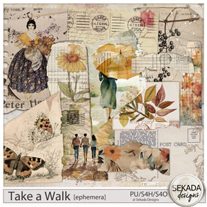 Take a Walk Ephemera by Sekada Designs