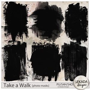 Take a Walk Photo Masks by Sekada Designs