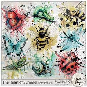 The Heart of Summer Artsy Creatures by Sekada Designs