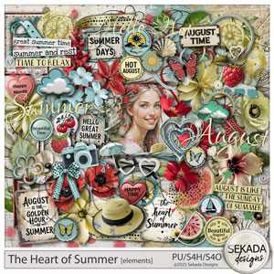 The Heart of Summer Elements by Sekada Designs 