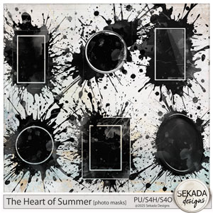 The Heart of Summer Photo Masks by Sekada Designs