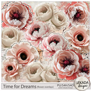 Time for Dreams Flower Overlays by Sekada Designs
