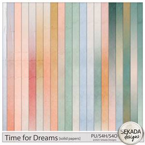 Time for Dreams Solid Papers by Sekada Designs 